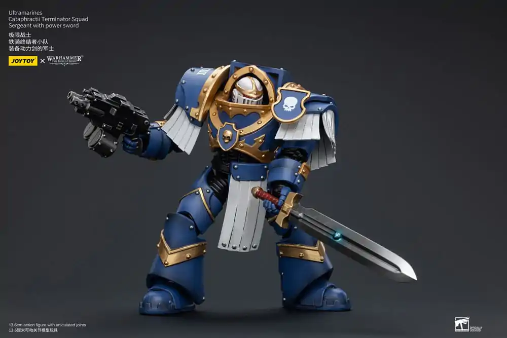 Warhammer The Horus Heresy Akčná figúrka 1/18 Ultramarines Cataphractii Terminator Squad Sergeant s Power Sword 14 cm produktová fotografia
