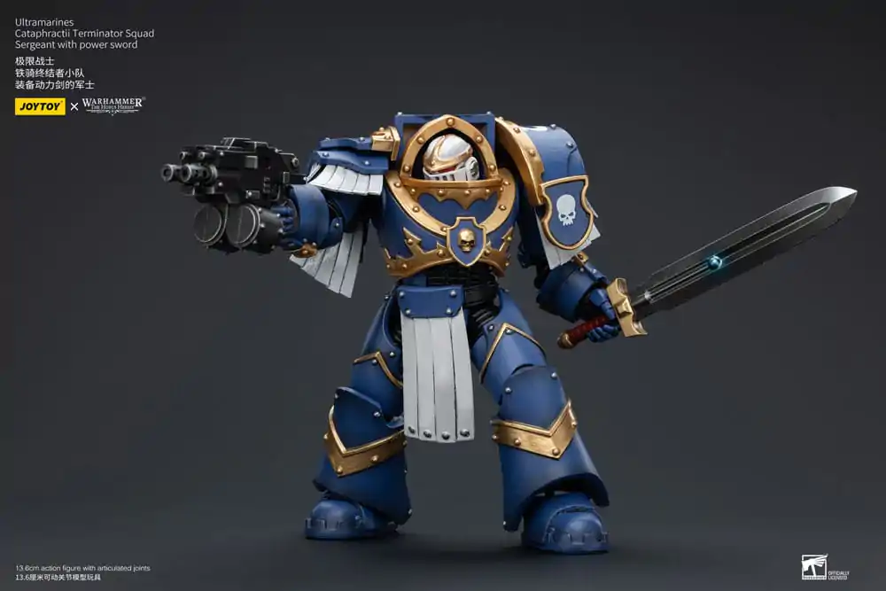 Warhammer The Horus Heresy Akčná figúrka 1/18 Ultramarines Cataphractii Terminator Squad Sergeant s Power Sword 14 cm produktová fotografia