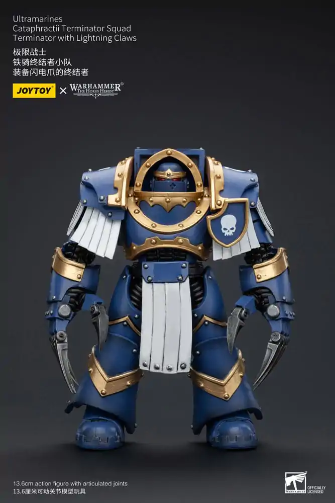 Warhammer The Horus Heresy Akčná figúrka 1/18 Ultramarines Cataphractii Terminator Squad Terminator s Lightning Claws 14 cm produktová fotografia