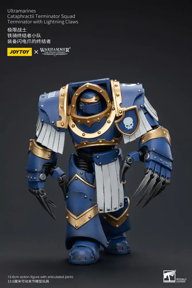 Warhammer The Horus Heresy Akčná figúrka 1/18 Ultramarines Cataphractii Terminator Squad Terminator s Lightning Claws 14 cm produktová fotografia