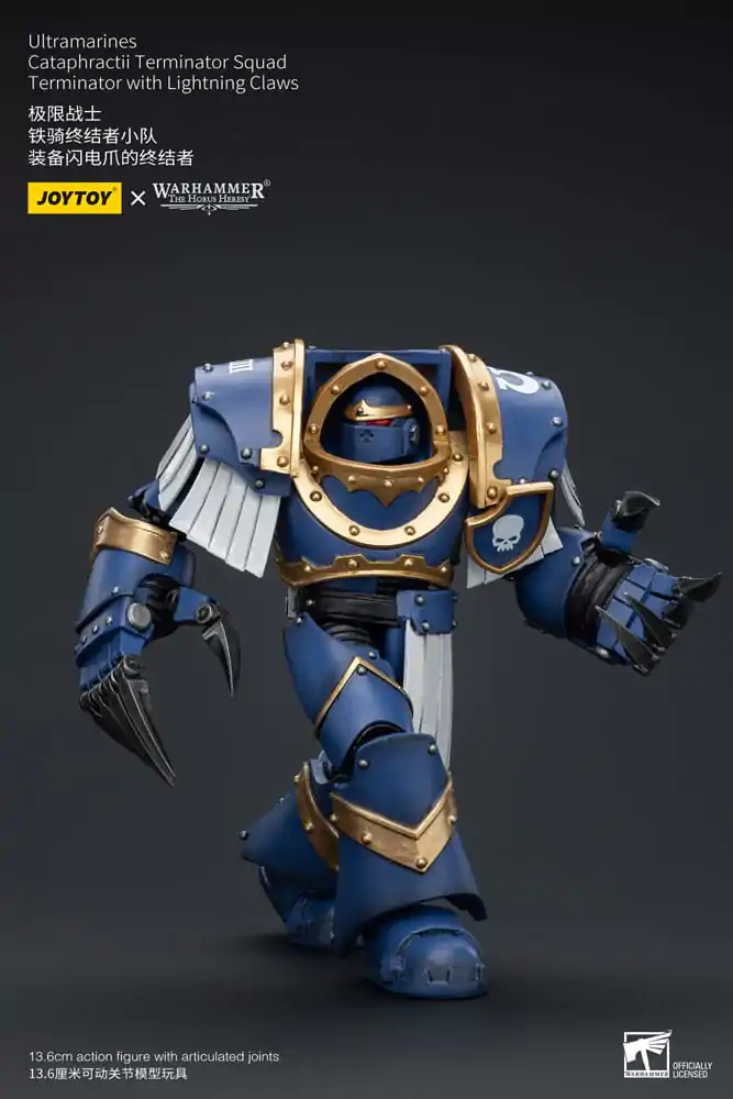 Warhammer The Horus Heresy Akčná figúrka 1/18 Ultramarines Cataphractii Terminator Squad Terminator s Lightning Claws 14 cm produktová fotografia