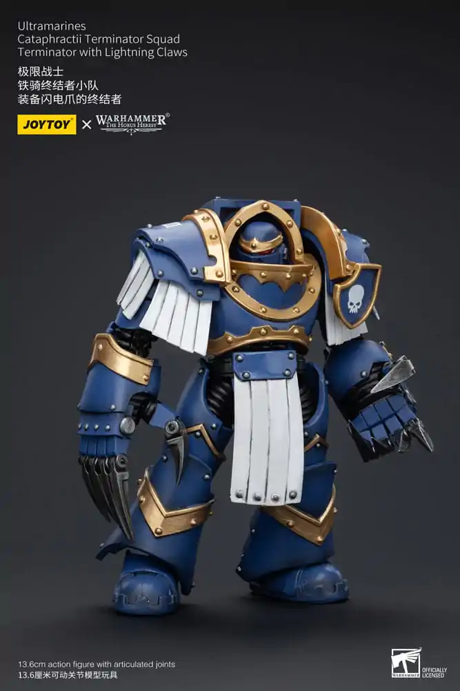 Warhammer The Horus Heresy Akčná figúrka 1/18 Ultramarines Cataphractii Terminator Squad Terminator s Lightning Claws 14 cm produktová fotografia