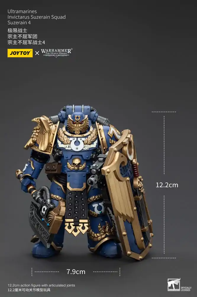 Warhammer The Horus Heresy Akčná figúrka 1/18 Ultramarines Invictarus Suzerain Squad Suzerain 4 12 cm termékfotó