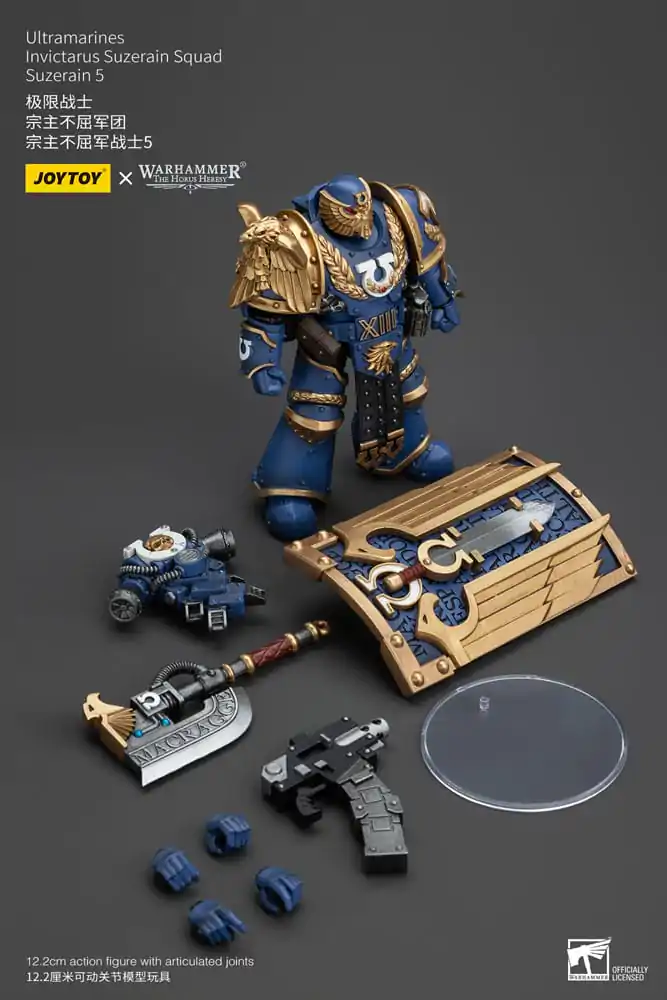 Warhammer The Horus Heresy Akčná figúrka 1/18 Ultramarines Invictarus Suzerain Squad Suzerain 5 12 cm termékfotó