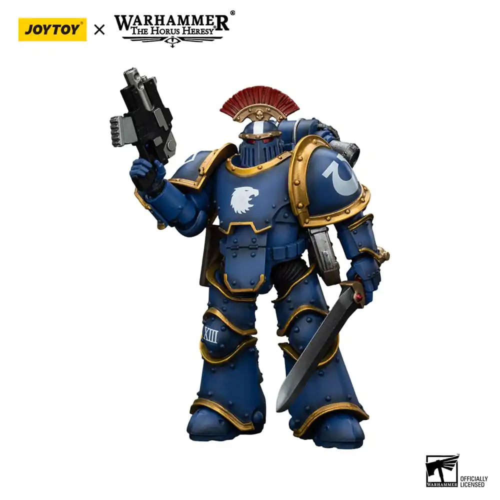 Warhammer The Horus Heresy Akčná figúrka 1/18 Ultramarines Legion MKIII Taktická čata Seržant s energetickým mečom 12 cm termékfotó