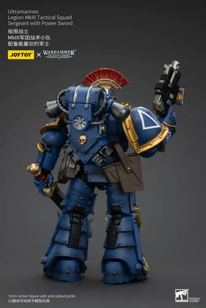 Warhammer The Horus Heresy Akčná figúrka 1/18 Ultramarines Legion MKIII Taktická čata Seržant s energetickým mečom 12 cm termékfotó