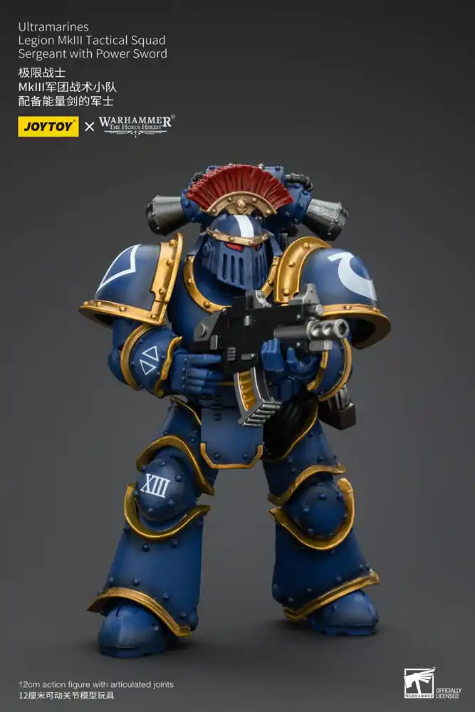 Warhammer The Horus Heresy Akčná figúrka 1/18 Ultramarines Legion MKIII Taktická čata Seržant s energetickým mečom 12 cm termékfotó