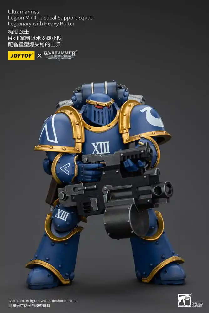 Warhammer The Horus Heresy akčná figúrka 1/18 Ultramarines Legion MKIII Tactical Support Squad Legionary with Heavy Bolter 12 cm termékfotó