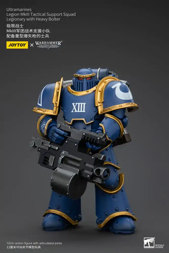 Warhammer The Horus Heresy akčná figúrka 1/18 Ultramarines Legion MKIII Tactical Support Squad Legionary with Heavy Bolter 12 cm termékfotó