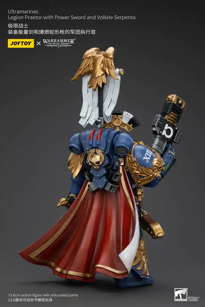 Warhammer The Horus Heresy Akčná figúrka 1/18 Ultramarines Legion Praetor with Power Sword and Volkite Serpenta 12 cm termékfotó