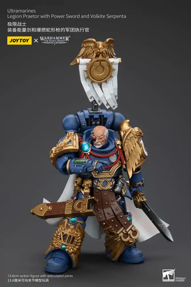 Warhammer The Horus Heresy Akčná figúrka 1/18 Ultramarines Legion Praetor with Power Sword and Volkite Serpenta 12 cm termékfotó