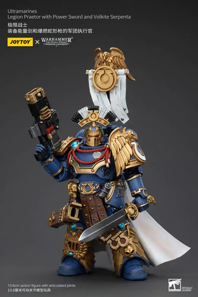 Warhammer The Horus Heresy Akčná figúrka 1/18 Ultramarines Legion Praetor with Power Sword and Volkite Serpenta 12 cm termékfotó