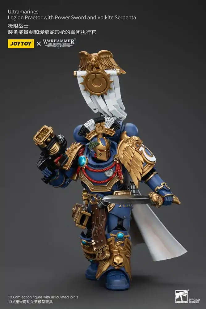 Warhammer The Horus Heresy Akčná figúrka 1/18 Ultramarines Legion Praetor with Power Sword and Volkite Serpenta 12 cm termékfotó