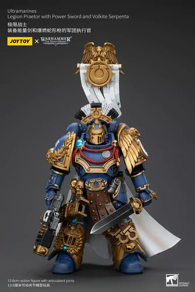 Warhammer The Horus Heresy Akčná figúrka 1/18 Ultramarines Legion Praetor with Power Sword and Volkite Serpenta 12 cm termékfotó