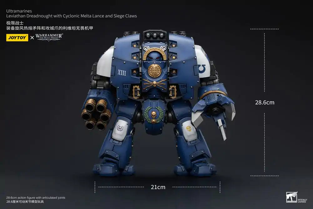 Warhammer The Horus Heresy akčná figúrka 1/18 Ultramarines Leviathan Dreadnought with Cyclonic Melta Lance And Siege Claws 29 cm termékfotó