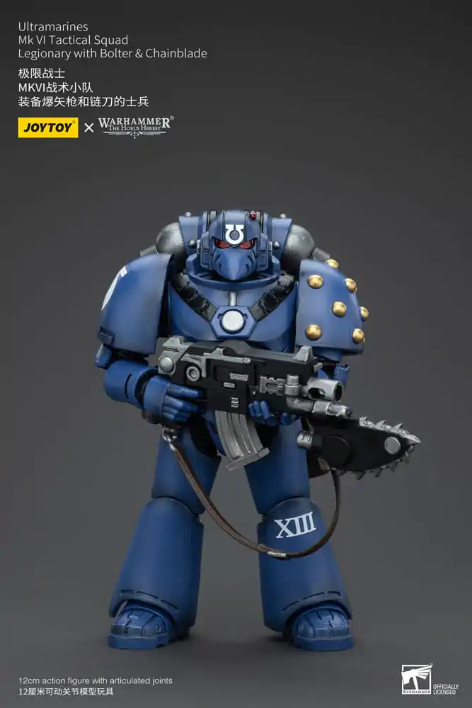 Warhammer The Horus Heresy Akčná figúrka 1/18 Ultramarines MK VI Tactical Squad Legionary with Bolter & Chainblade 12 cm termékfotó