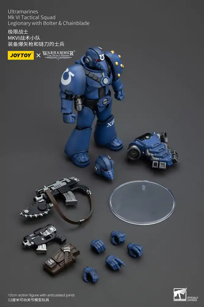 Warhammer The Horus Heresy Akčná figúrka 1/18 Ultramarines MK VI Tactical Squad Legionary with Bolter & Chainblade 12 cm termékfotó