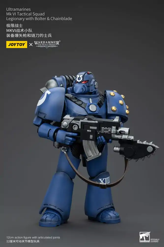 Warhammer The Horus Heresy Akčná figúrka 1/18 Ultramarines MK VI Tactical Squad Legionary with Bolter & Chainblade 12 cm termékfotó