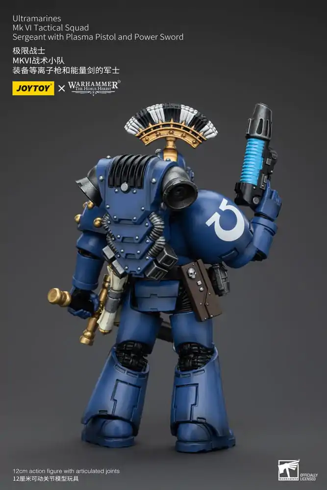 Warhammer The Horus Heresy akčná figúrka 1/18 Ultramarines MK VI Tactical Squad Sergeant s plazmovou pištoľou a karddal 12 cm termékfotó