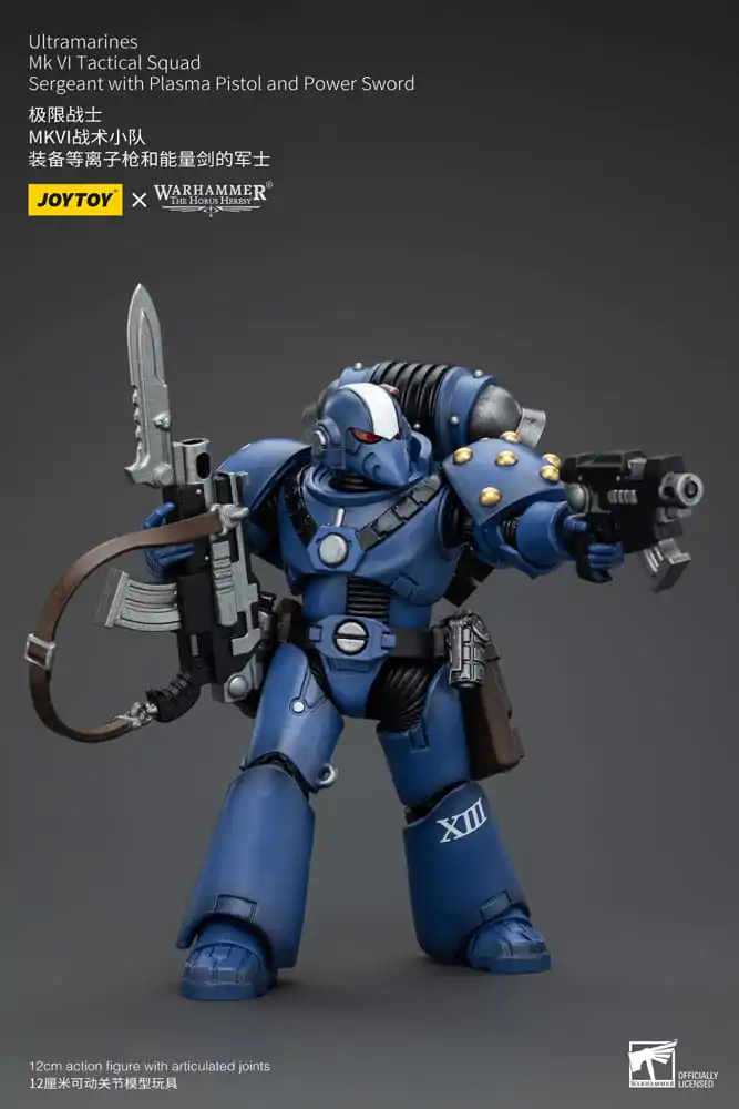 Warhammer The Horus Heresy akčná figúrka 1/18 Ultramarines MK VI Tactical Squad Sergeant s plazmovou pištoľou a karddal 12 cm termékfotó