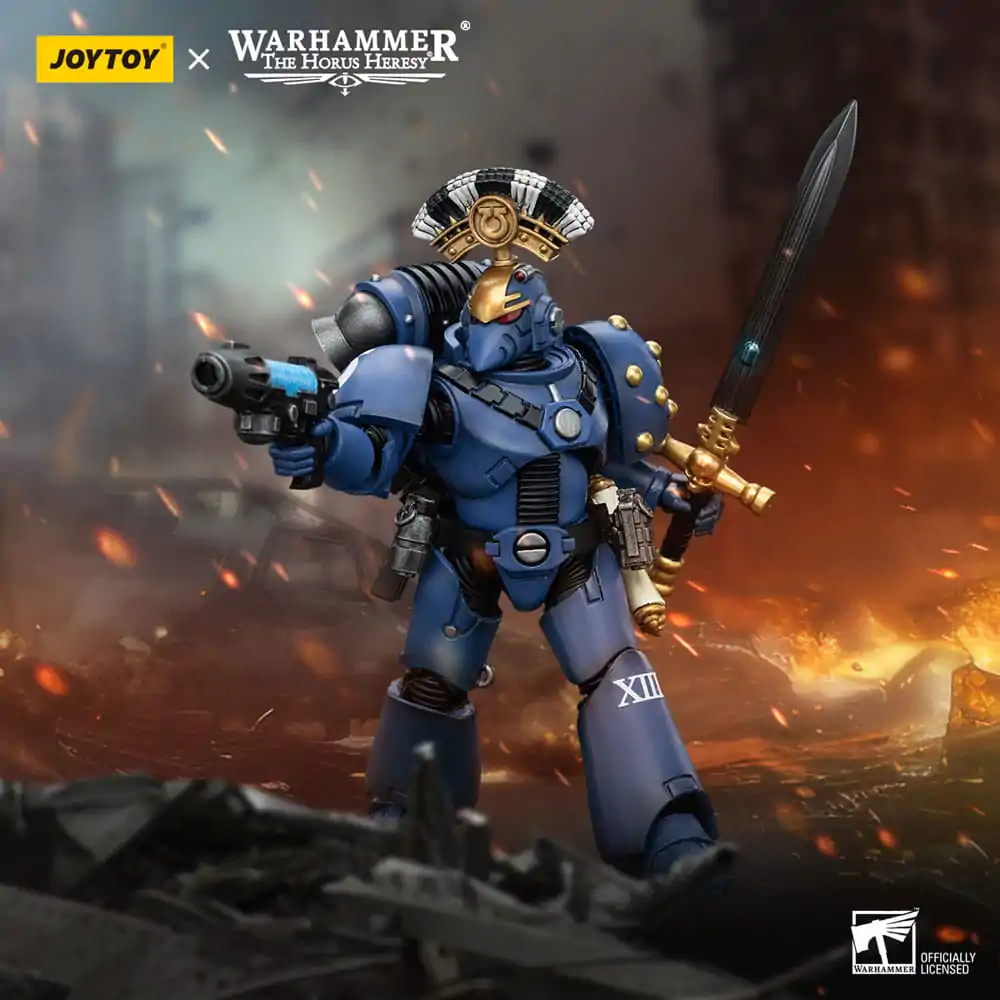 Warhammer The Horus Heresy akčná figúrka 1/18 Ultramarines MK VI Tactical Squad Sergeant s plazmovou pištoľou a karddal 12 cm termékfotó