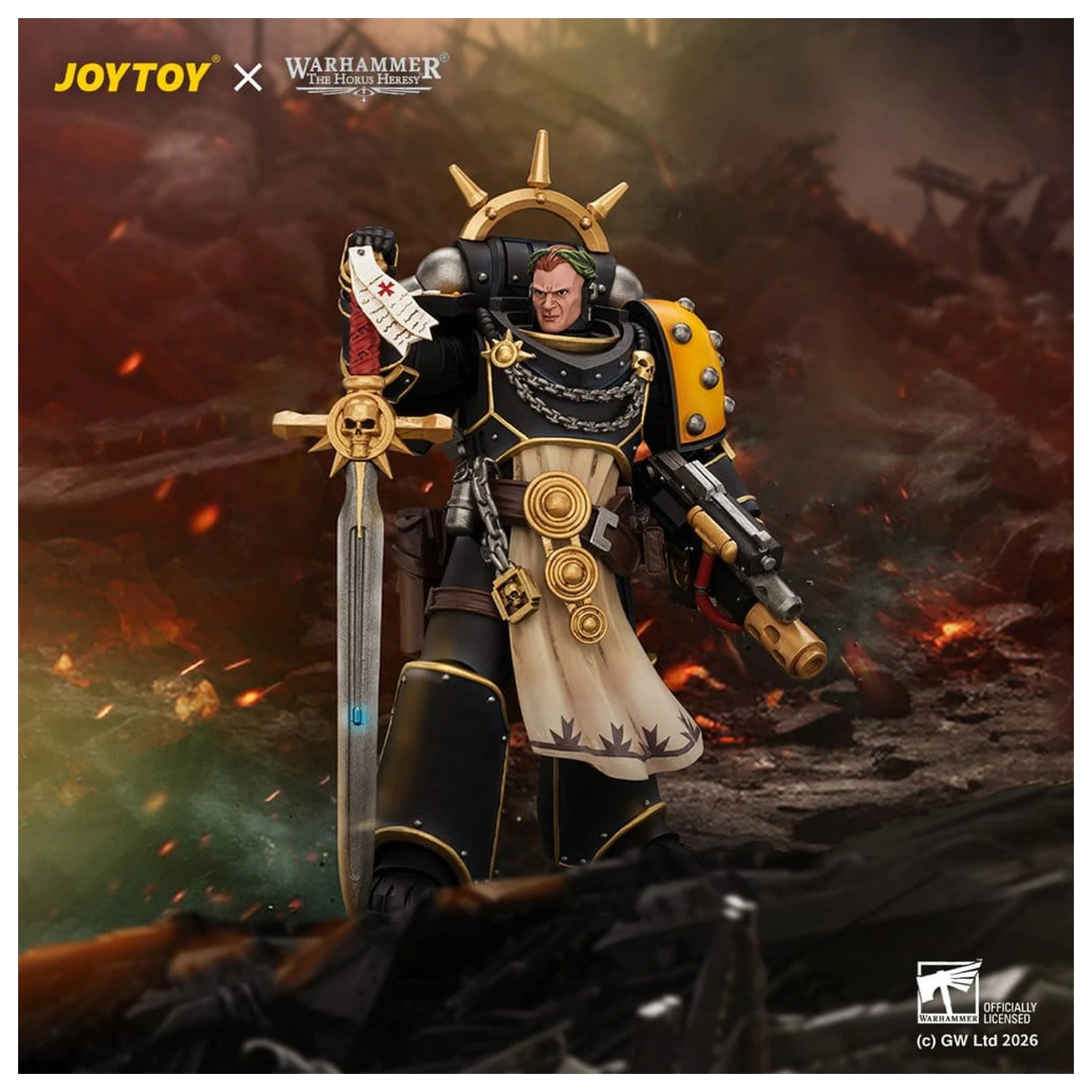 Warhammer The Horus Heresy figúrka Champion Consul Imperial Fists 12 cm produktová fotografia