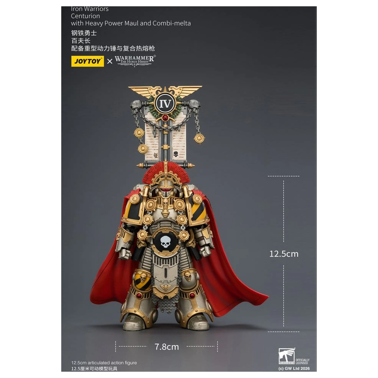 Warhammer The Horus Heresy akčná figúrka Iron Warriors Centurion 13 cm produktová fotografia