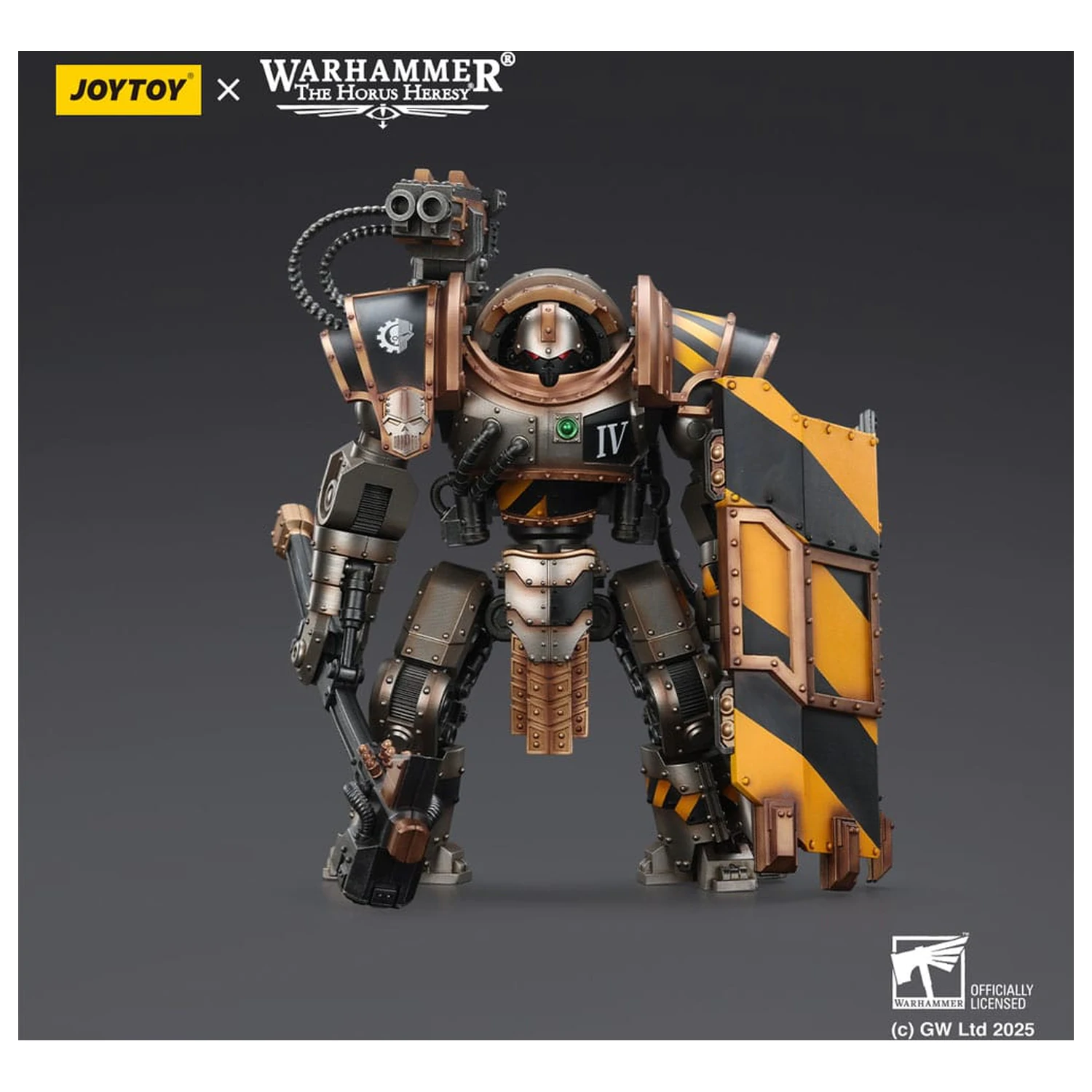 Warhammer The Horus Heresy akčná figúrka Iron Warriors Iron Circle Domitar-Ferrum Class Battle-automata s Karceri Battle Shield 24 cm produktová fotografia