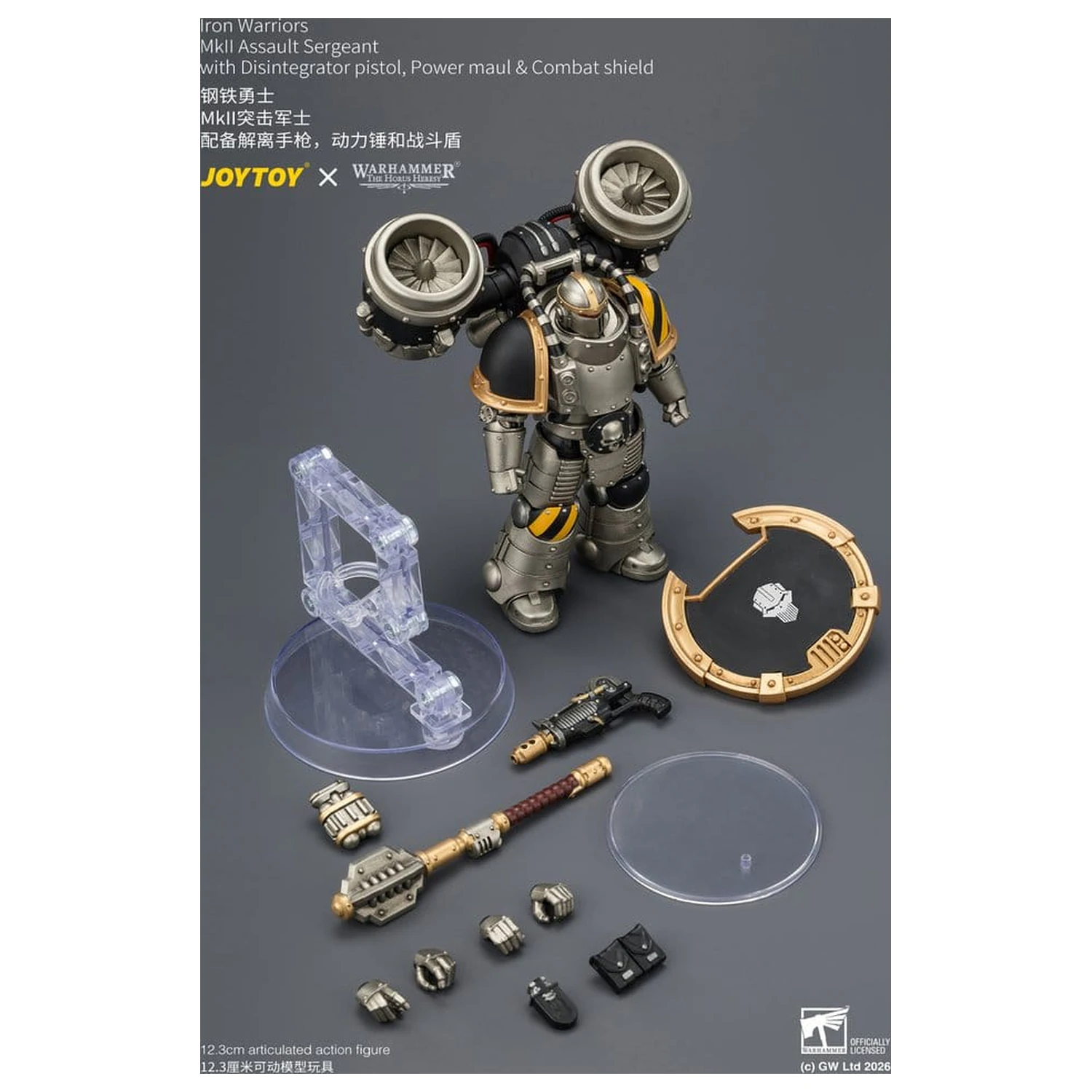 Warhammer The Horus Heresy akčná figúrka Iron Warriors MkII Assault Sergeant 12 cm produktová fotografia