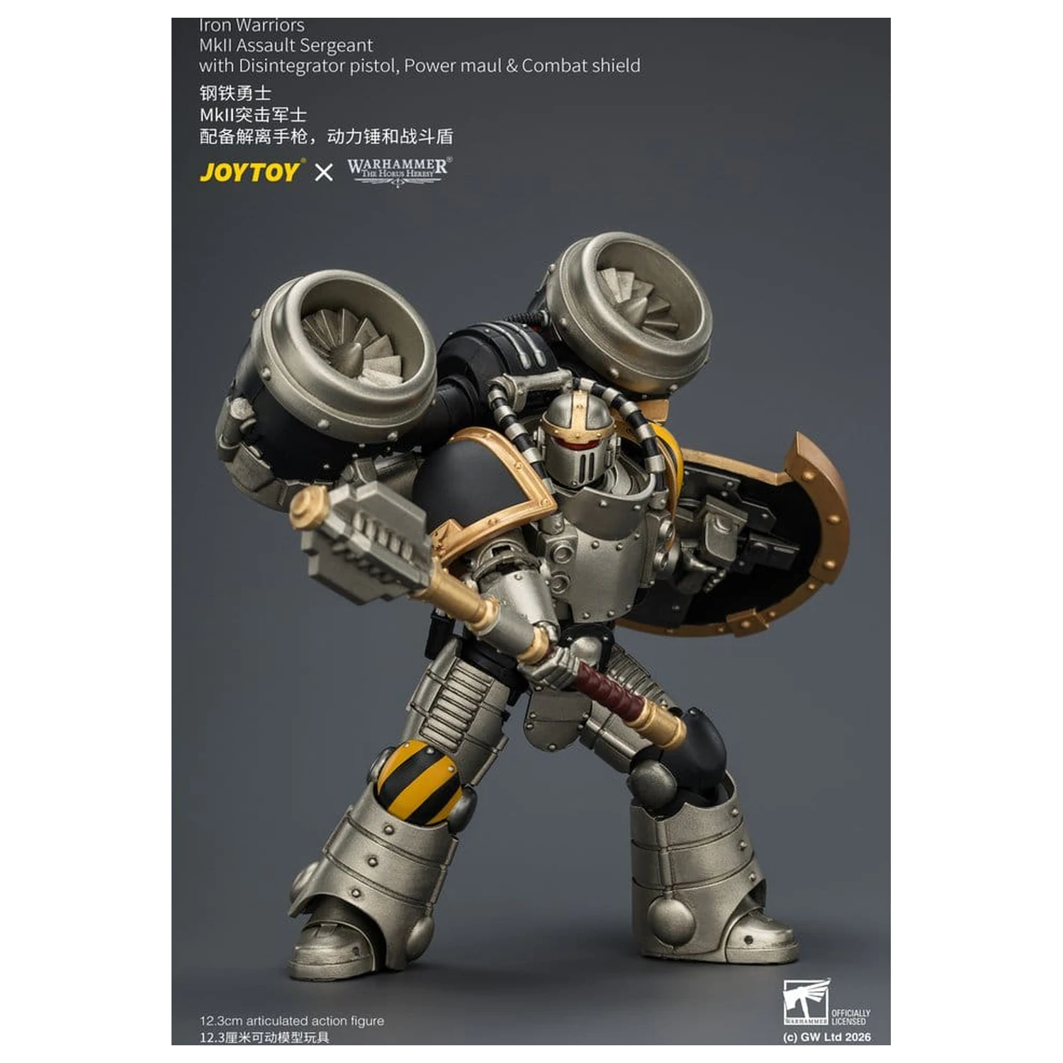 Warhammer The Horus Heresy akčná figúrka Iron Warriors MkII Assault Sergeant 12 cm produktová fotografia