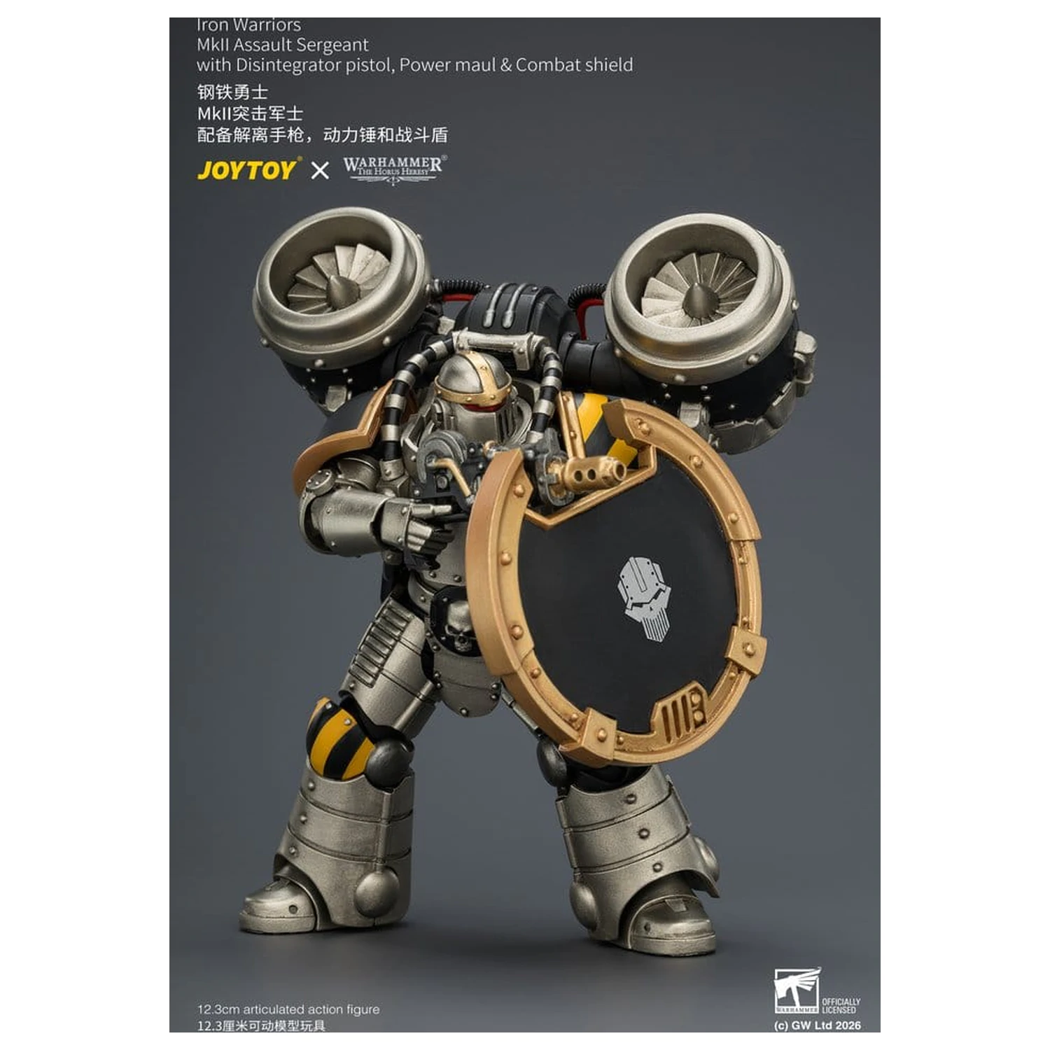 Warhammer The Horus Heresy akčná figúrka Iron Warriors MkII Assault Sergeant 12 cm produktová fotografia