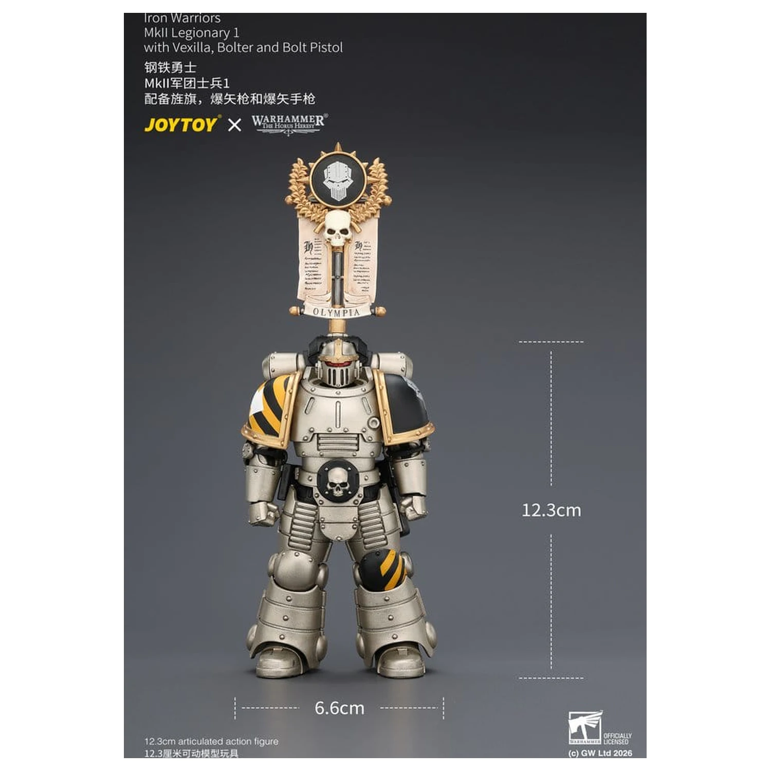 Warhammer The Horus Heresy Action Figure Iron Warriors MkII Legionary 1 12 cm produktová fotografia