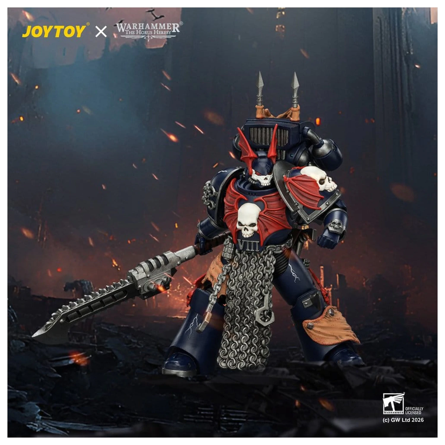Warhammer The Horus Heresy Action Figure Night Lords Legion Praetor 13 cm produktová fotografia