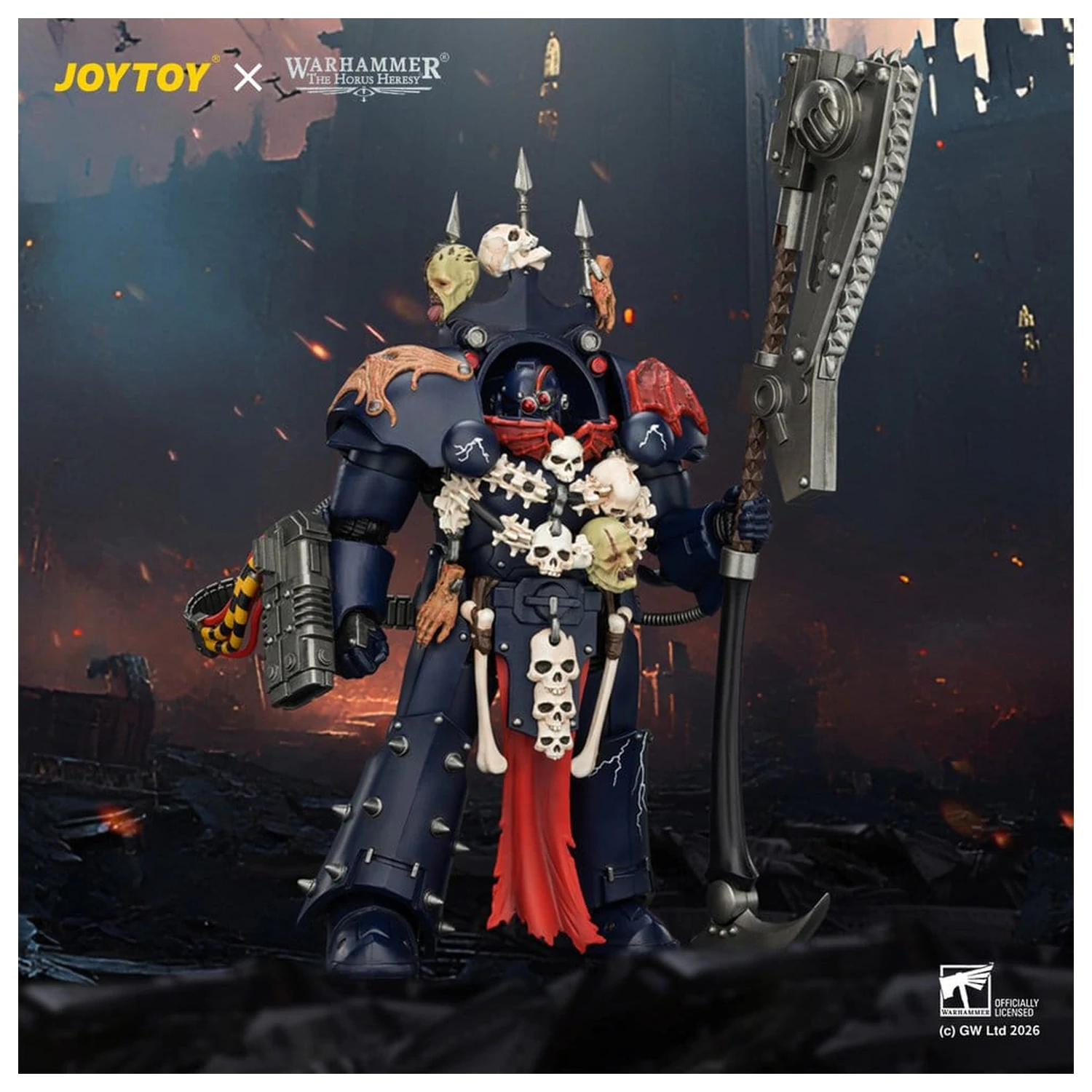 Warhammer The Horus Heresy akčná figúrka Night Lords Legion Praetor in Tartaros Terminator Armour 14 cm produktová fotografia