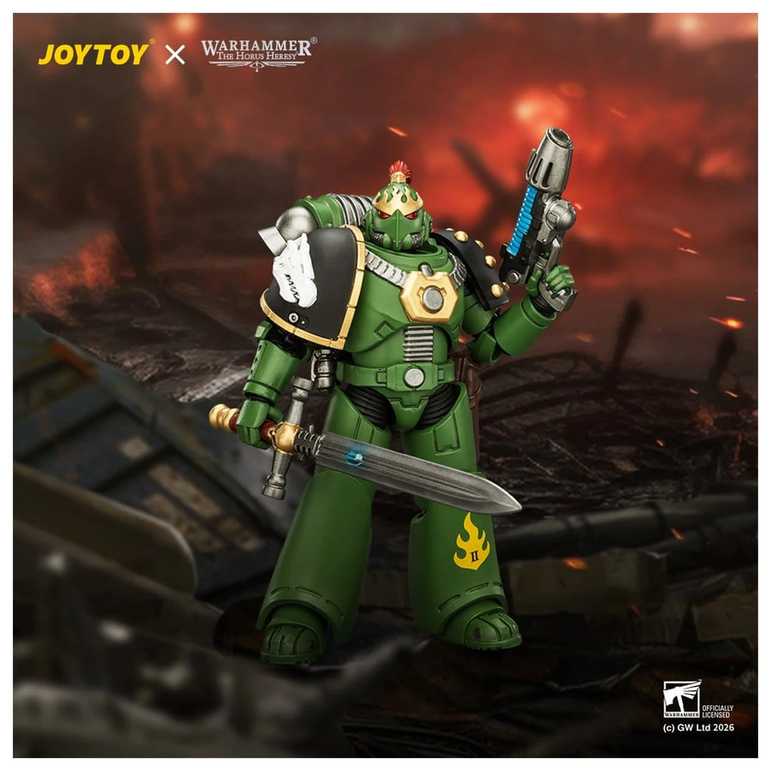 Warhammer The Horus Heresy akčná figúrka Salamanders MKVI Tactical Legionary 12 cm produktová fotografia