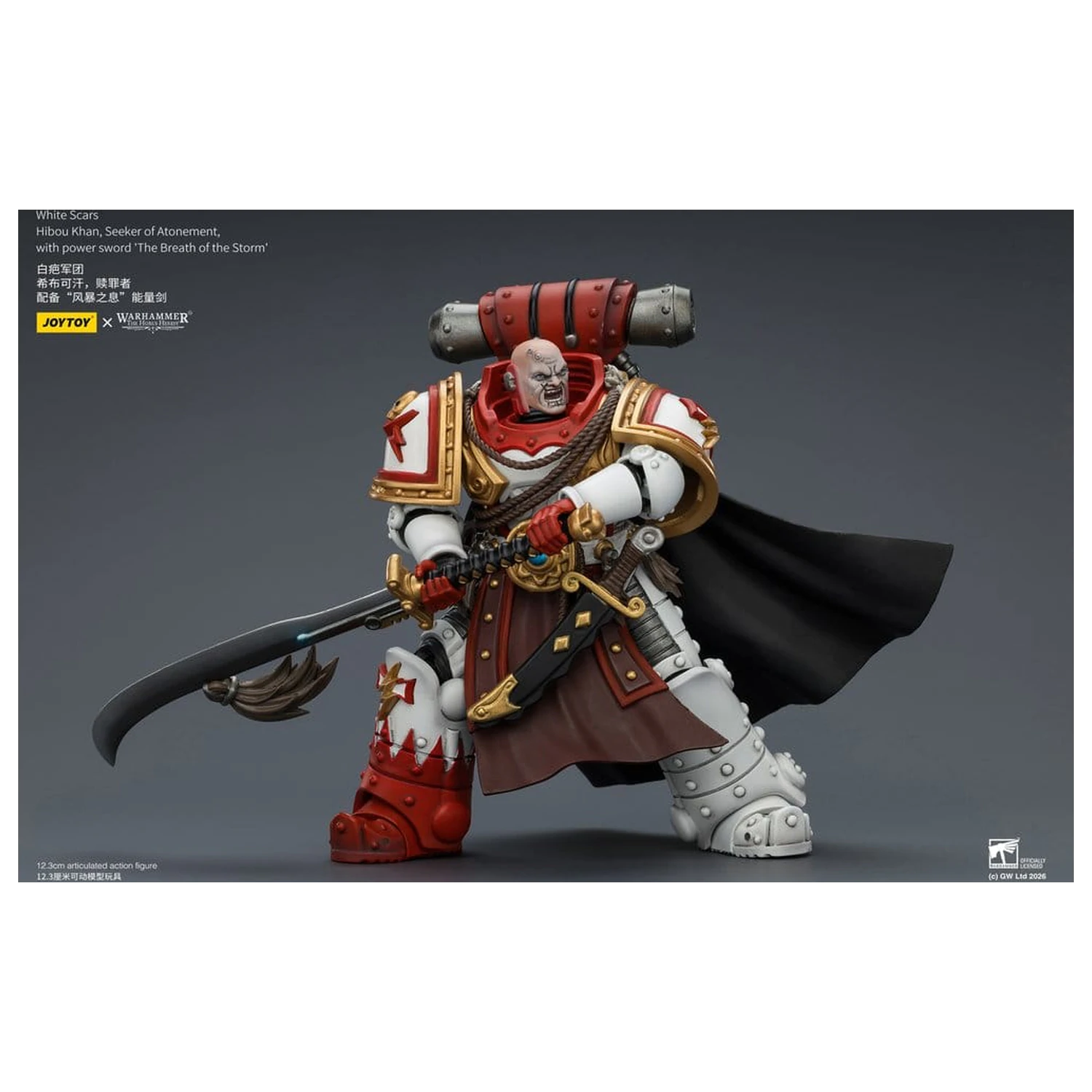 Warhammer The Horus Heresy akčná figúrka White Scars Hibou Khan, Seeker of Atonement 12 cm produktová fotografia