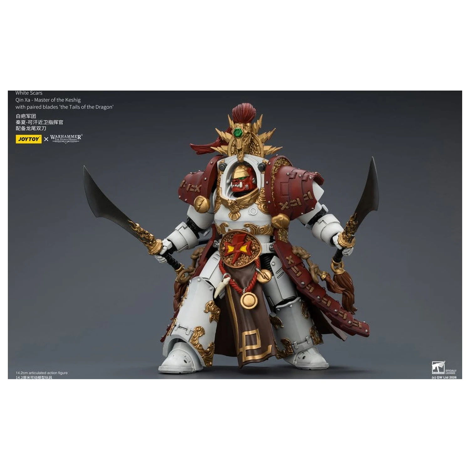 Warhammer The Horus Heresy akčná figúrka White Scars Qin Xa - Master of the Keshig 14 cm produktová fotografia