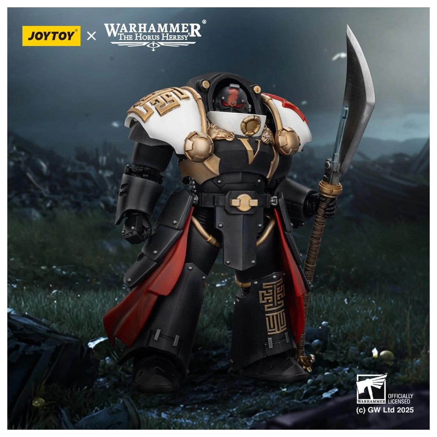 Warhammer The Horus Heresy akčná figúrka White Scars Ebon Keshig Terminator 1 s Power Glaive 13 cm produktová fotografia