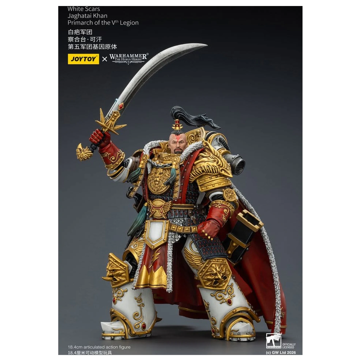 Warhammer The Horus Heresy akčná figúrka White Scars Jaghatai Khan Primarch of the Vth Legion 19 cm produktová fotografia