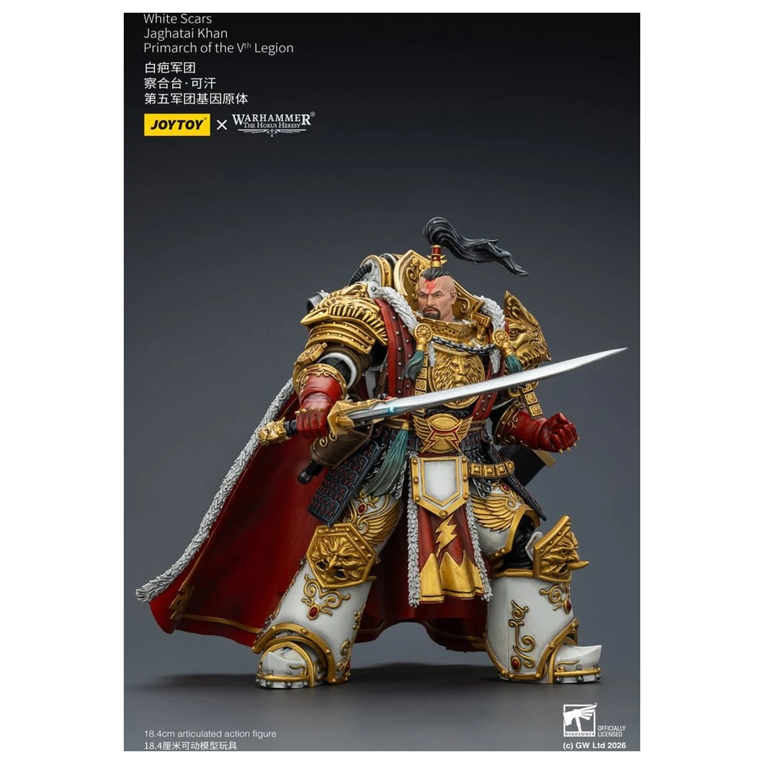 Warhammer The Horus Heresy akčná figúrka White Scars Jaghatai Khan Primarch of the Vth Legion 19 cm produktová fotografia