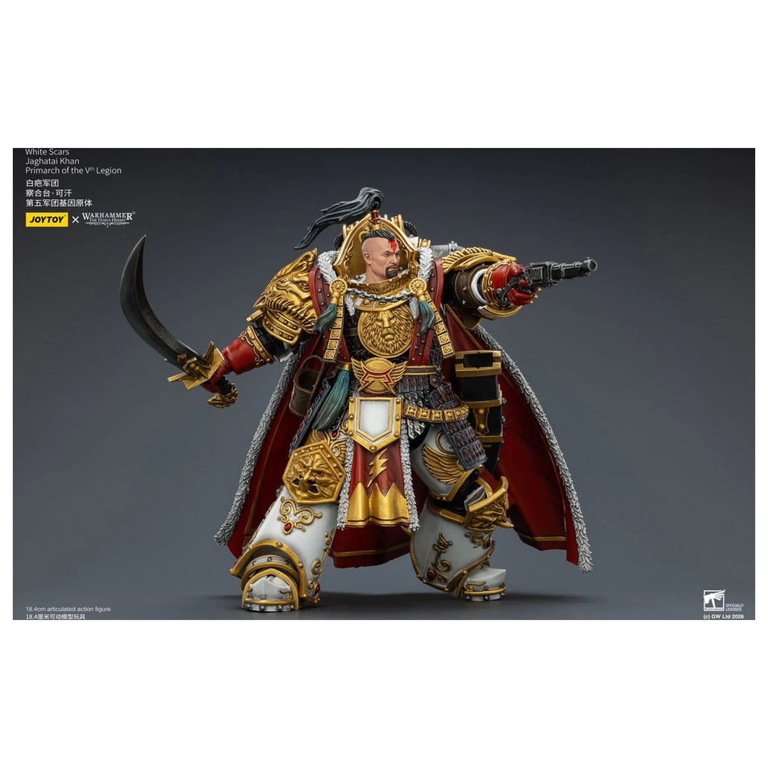 Warhammer The Horus Heresy akčná figúrka White Scars Jaghatai Khan Primarch of the Vth Legion 19 cm produktová fotografia