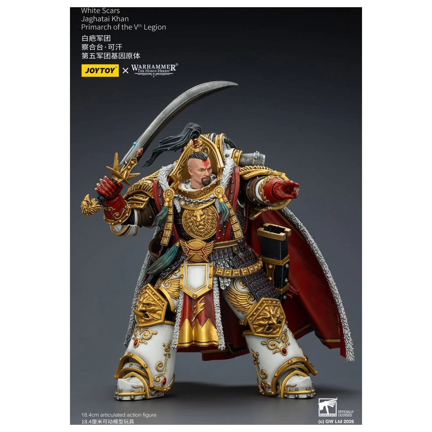 Warhammer The Horus Heresy akčná figúrka White Scars Jaghatai Khan Primarch of the Vth Legion 19 cm produktová fotografia