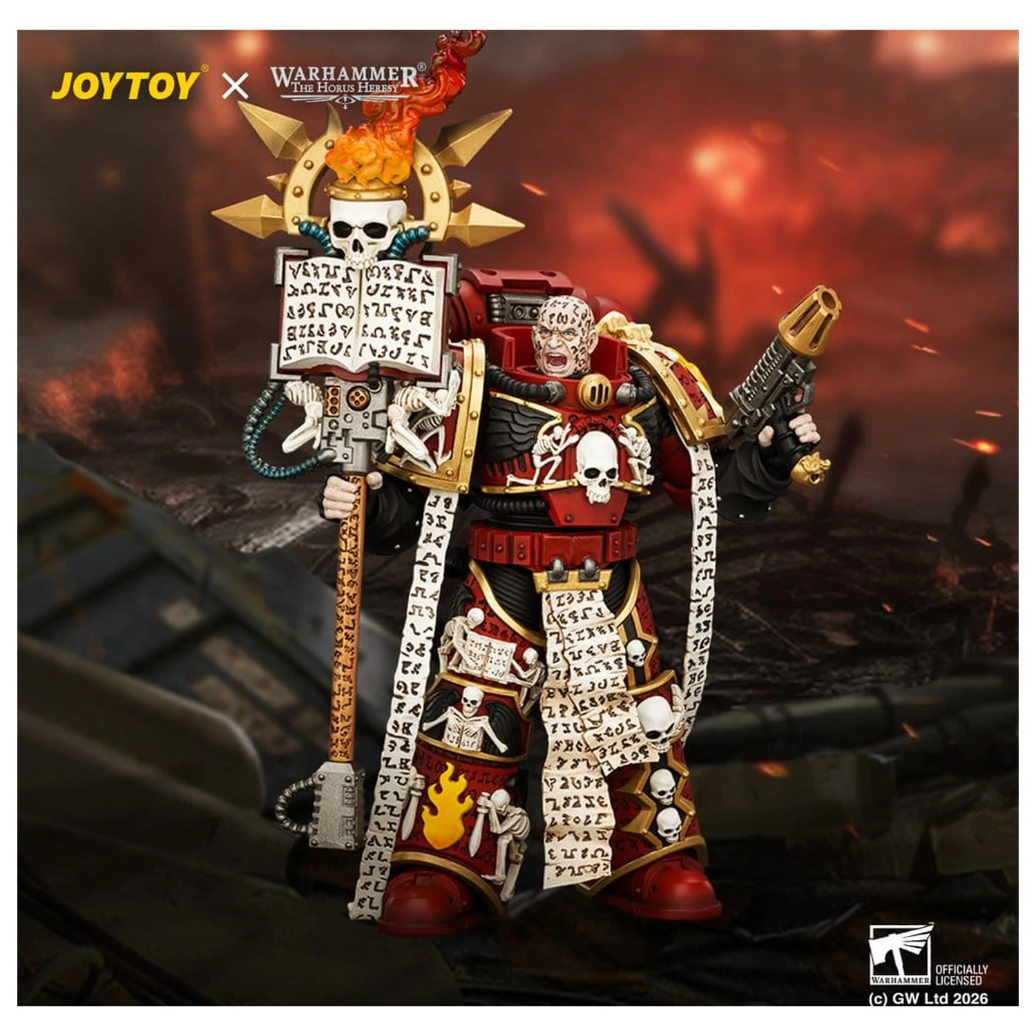 Warhammer The Horus Heresy Word Bearers figúrka Erebus, the Dark Apostle 13 cm produktová fotografia