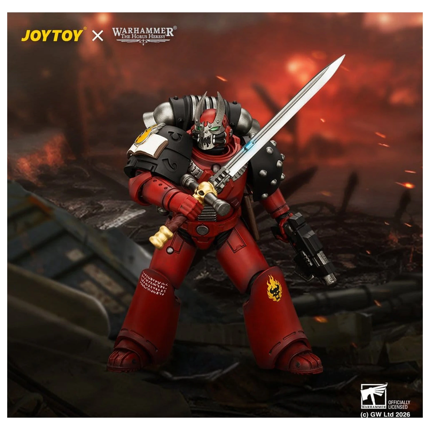 Warhammer The Horus Heresy Word Bearers figúrka MkVI Tactical Sergeant 12 cm produktová fotografia
