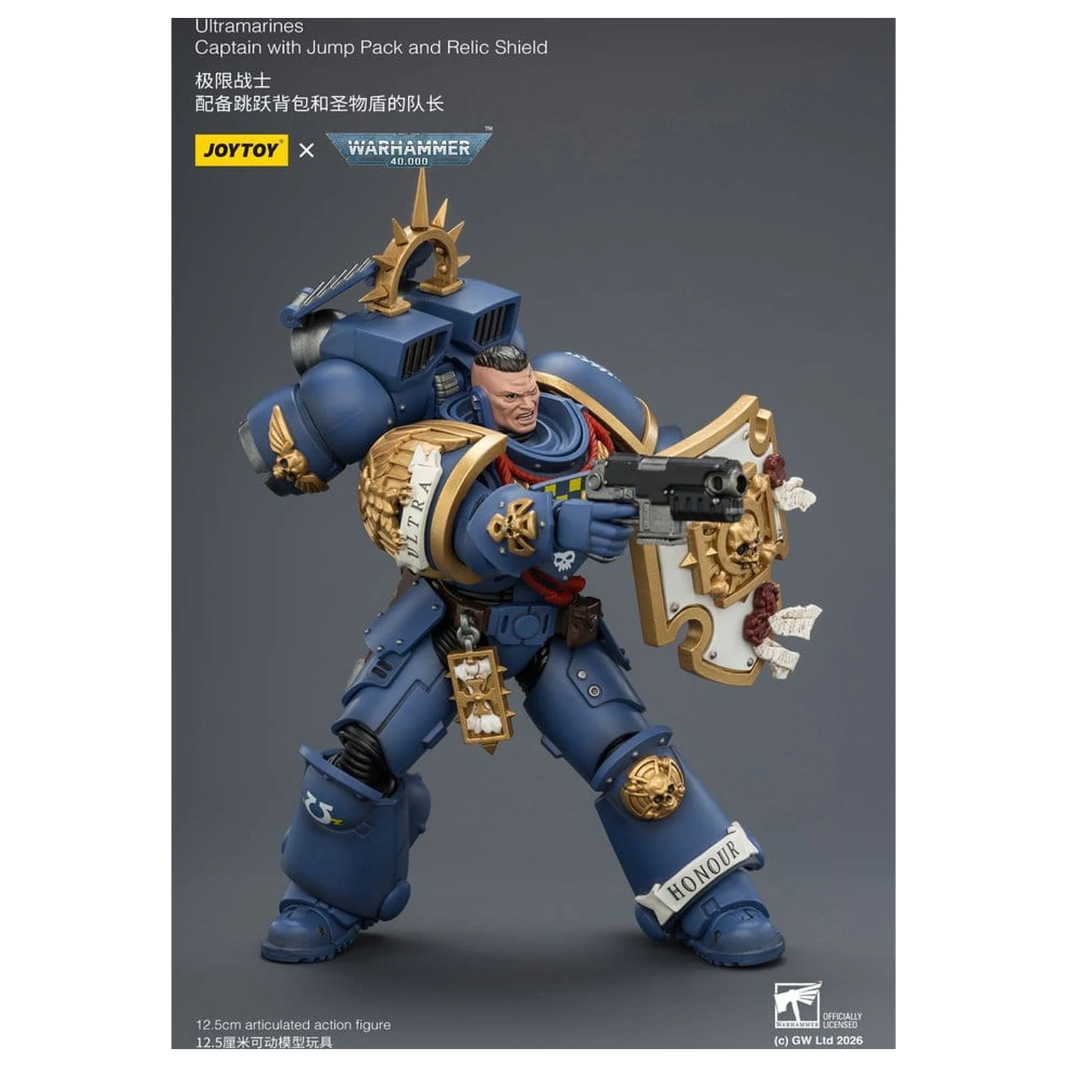 Warhammer Akčná figúrka Ultramarines Captain 13 cm produktová fotografia