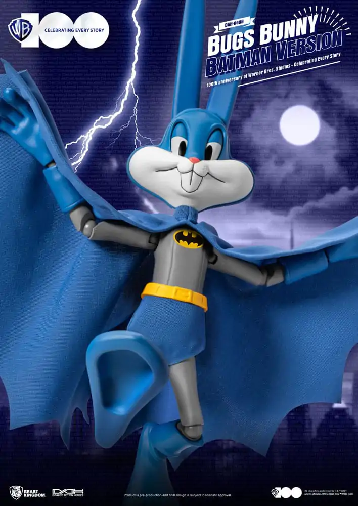 Warner Brothers Dynamic 8ction Heroes akčná figúrka 1/9 100. výročie štúdií Warner Bros. Bugs Bunny Batman Ver. 17 cm termékfotó