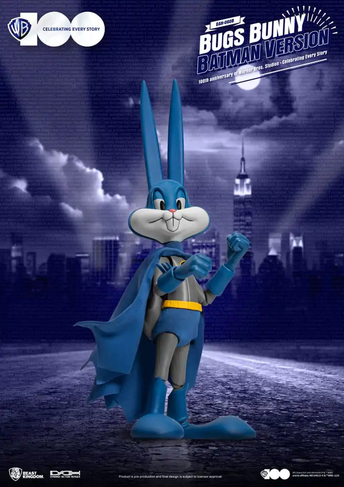 Warner Brothers Dynamic 8ction Heroes akčná figúrka 1/9 100. výročie štúdií Warner Bros. Bugs Bunny Batman Ver. 17 cm termékfotó