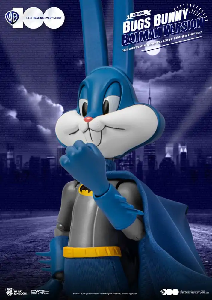 Warner Brothers Dynamic 8ction Heroes akčná figúrka 1/9 100. výročie štúdií Warner Bros. Bugs Bunny Batman Ver. 17 cm termékfotó