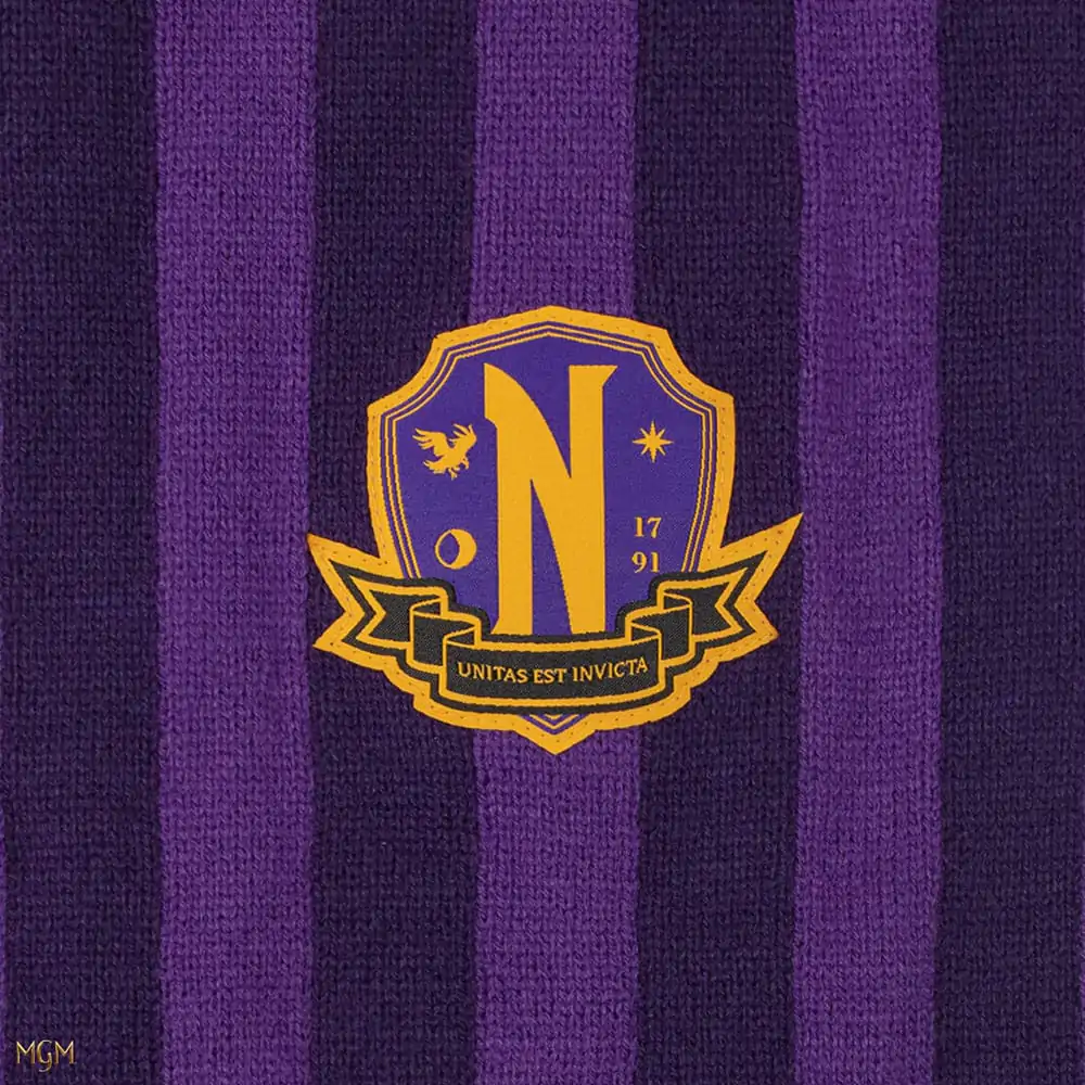 Wednesday Šál Nevermore Academy Purple 190 cm produktová fotografia