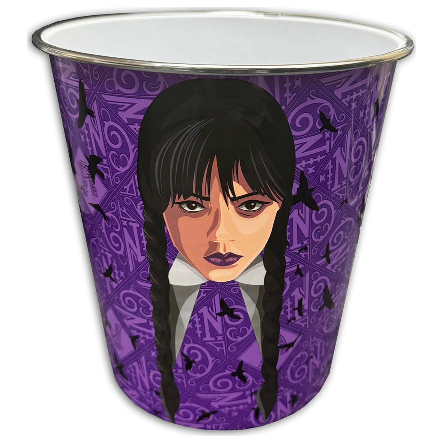 Wednesday Nevermore Academy Odpadkový kôš 5 L produktová fotografia